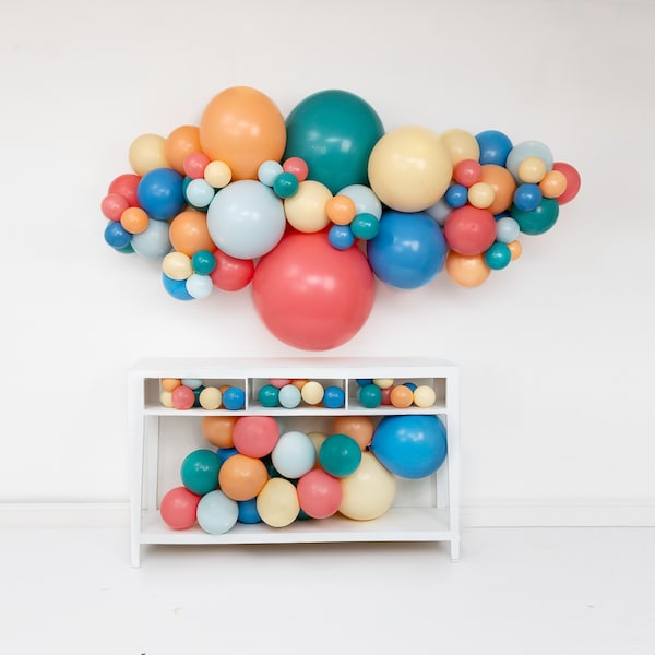 Animal Parade MATTE Balloon Garland Arch Kit, Pastel Balloons, Tropical Jungle Sarai, Luxury Party Decor, Baby Circus