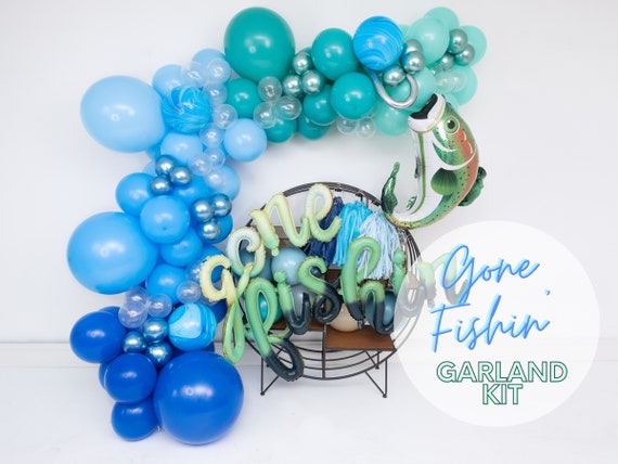 Gone Fishin' DIY Custom Balloon Garland Arch : Ocean, Under the Sea, Shark,  Nemo, Baby, Fishing, Water, Blue, Green, Birthday Party Decor -  Canada
