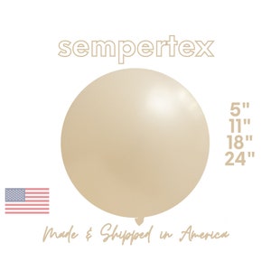 White Sand Sempertex Latex Balloons - Party Decor | Baby Showers