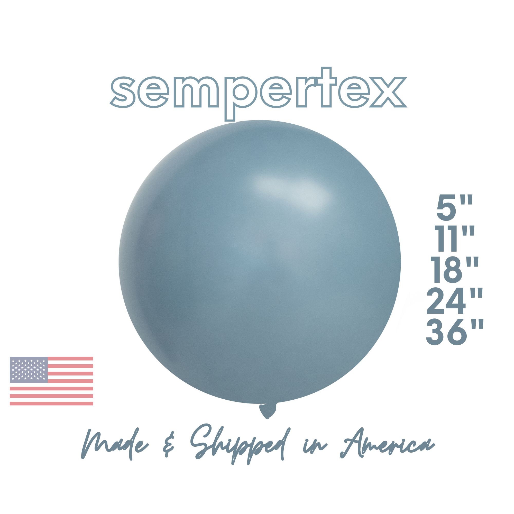 Matte Dusk Blue • Sempertex Betallatex Latex Balloons Party Decor