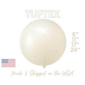Metallic Lace TufTex Latex Balloons 5&quot;, 11&quot;, 17&quot; Premium Party Decor - Boho Beige, Cream, Off-White Wedding, Baby Shower Decor