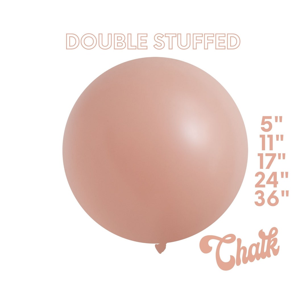 Chalk Peach Buff Premium DOUBLE STUFF Matte Latex Balloons Boho Rainbow