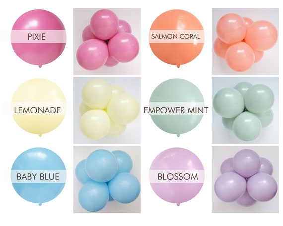 Spring Rainbw Mix - TUFTEX Premium Eco Latex Balloons 5
