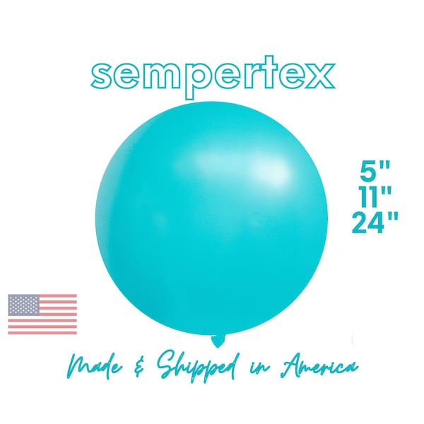 Deluxe Turquoise Blue BETALLATEX Premium Latex Balloon | Tropical, Teal, Gender Reveal, Baby Showers, Birthday Party