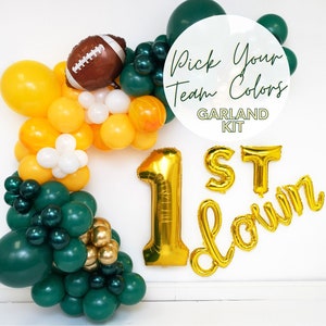 DIY Football Balloon Garland Arch Kit - First Down, Sports Theme, Birthday Party, Party Decor, Choose Your Colors