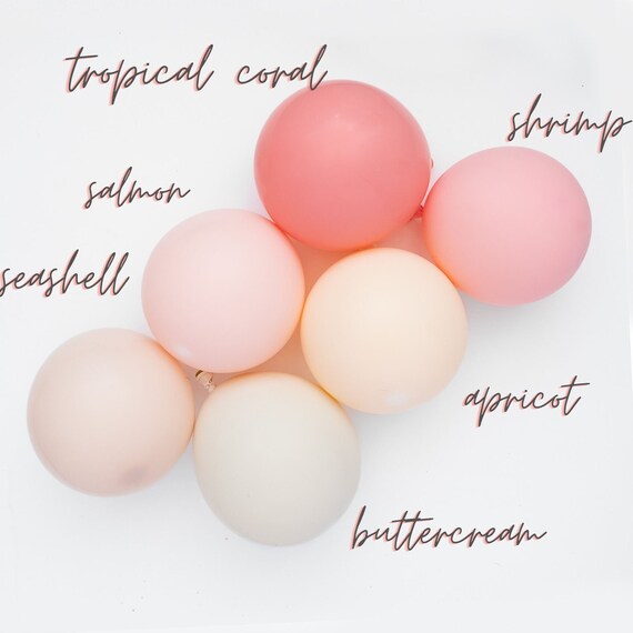 Kit Arche Luxe de 200 Ballons - Rose Gold, Pêche, Nude et Corail