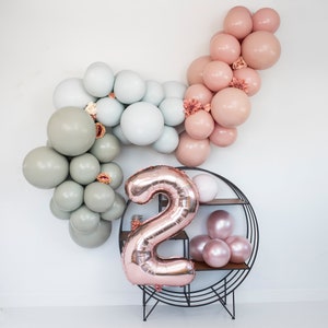 Chalk Spanish Rose DOUBLE STUFF MATTE Latex Balloons Party Decor, Baby Showers, Birthdays, Wedding, Dusty Pink, Blush,5,11,17,24,36 image 4