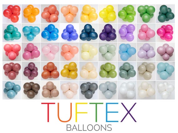 TUFTEX Premium Latex Balloons | Birthday, Baby Shower, Graduation, School Colors, Party Decor, Balloon Garlands, Basics, TT