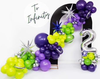 Custom Space Garland - DIY Balloon Kit - Astronaut Party, 1st Trip Around The Sun, 2 Infinity Birthday Party Decor