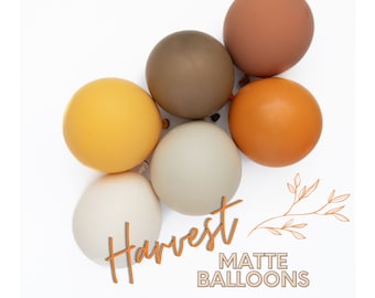 Harvest - Custom DOUBLE STUFF Chalk Matte Colors | Woodland, Fall, Beige, Neutrals, Animal Theme, Birthday Party Decor, Brown, Tan, Mustard