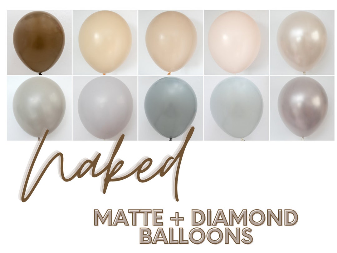 Naked Custom CHALK Matte Colors Latex Balloons Baby Etsy 日本