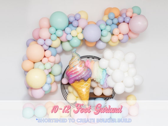 Chalky Pastel Balloon Arch | DIY Balloon Arch