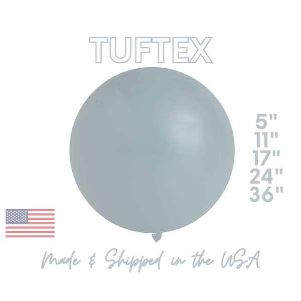 Fog Gray Latex Balloons 5", 11" Premium Party Decor - Neutral, Wedding, Bridal, TufTex, Jungle, Neutral, Grey