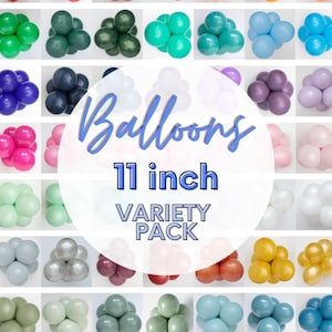 Choose Your Colors 11" Latex Balloons 95 COLORS - Baby Showers, Birthdays, Wedding Balloon Bouquet