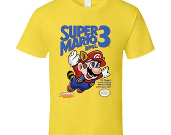 Super Mario Brothers 3 Video Game Cover T Shirt