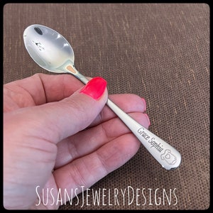 Engraved baby spoon with onesie, baby shower gift, new mom gifts, name and date, new baby, personalized, silver stainless steel spoon
