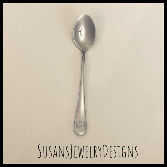 Engraved Baby Spoon Monogram Baby Shower Postpartum Gift