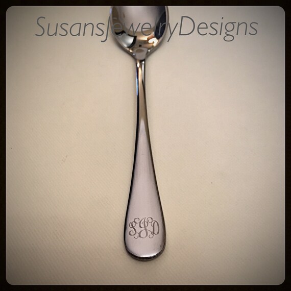 monogrammed baby spoon