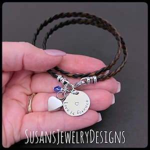Custom heart urn bracelet, stainless urn, leather memorial bracelet, cremation jewelry, personalized keepsake, urn bracelet, ashes, pet loss
