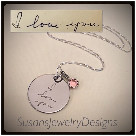 Custom Handwriting Necklace in 14k Gold – Brittany Leigh Jewelry