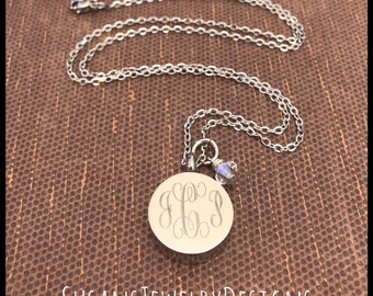 Custom monogram urn necklace, stainless urn, memorial necklace, cremation jewelry, initial urn, ash holder, monogrammed urn, sympathy gift