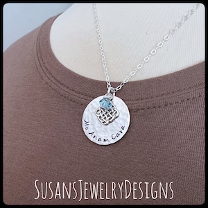 Mo anam cara necklace, hidden wording, sterling silver pendant, Celtic knot necklace, Irish jewelry, anam cara, anam cara gifts, soul friend