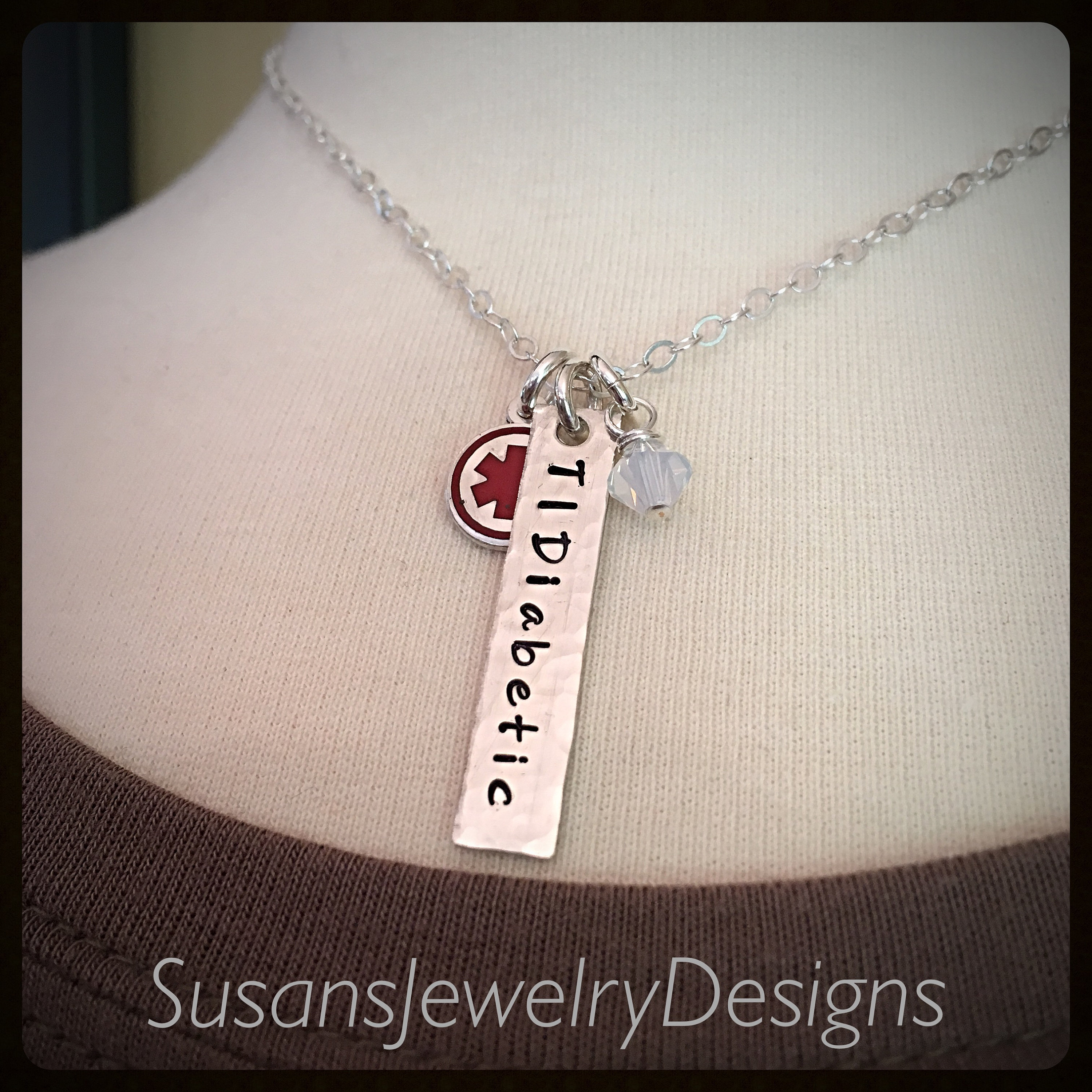 Id necklace deals silver