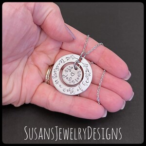 Custom teacher necklace, personalized gift, gift for teacher, teacher appreciation gifts, thank you, teacher name jewelry, stainless steel