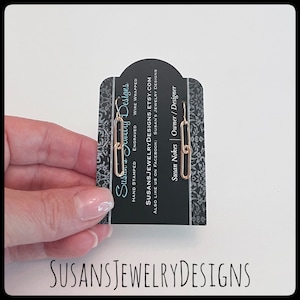 Handmade paperclip earrings, rose gold fill jewelry, gift for her, paper clip, rectangle, dangle earring, dainty earrings, lightweight