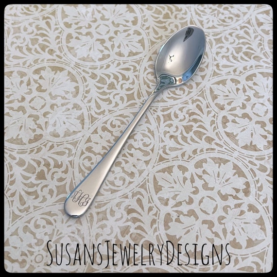 Personalized Baby Spoon Set, Monogram Baby Spoon, Custom Spoon