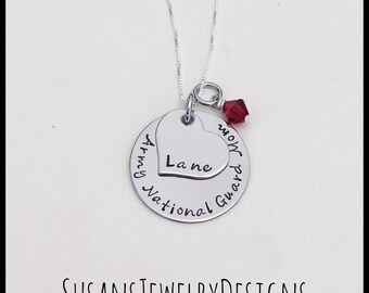 Army Name Necklace - Etsy