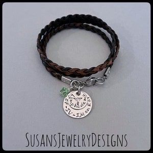 Custom medical alert bracelet, leather medical ID, stainless steel medical alert, medical identification, allergy bracelet, diabetic jewelry