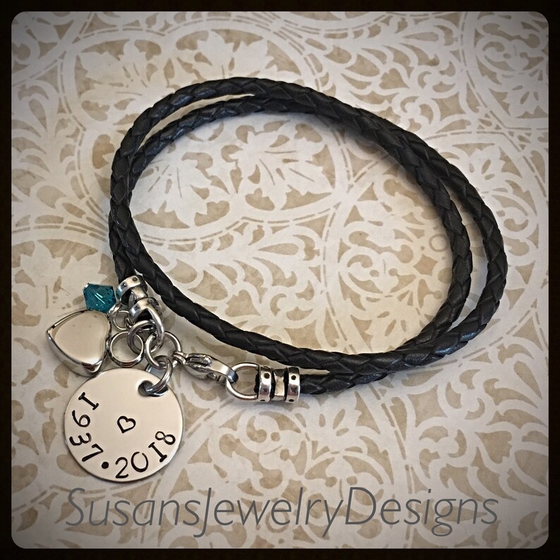 stainless urn memorial leather bracelet personalized keepsake loss ash holder Custom heart urn bracelet mom dad urn cremation jewelry