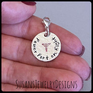Custom medical alert clip on charm, sterling silver medical alert, medical identification, diabetic jewelry, personalized wording, allergy