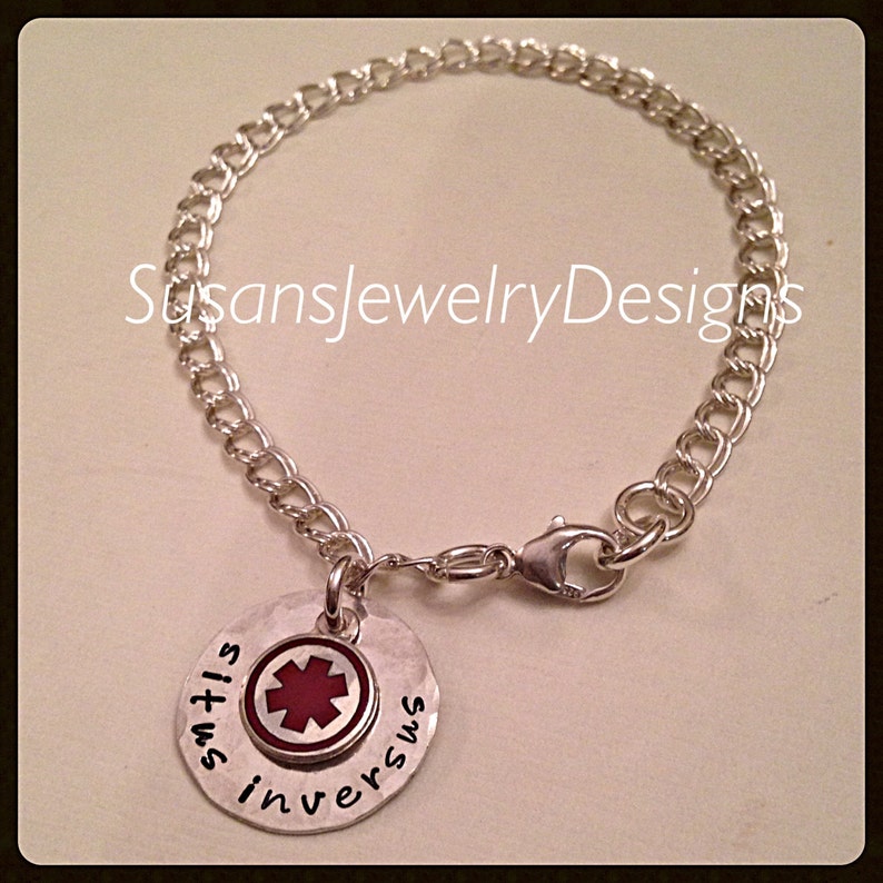 medical identification diabetic Custom medical alert charm bracelet sterling silver medical personalized wording medical ID bracelet