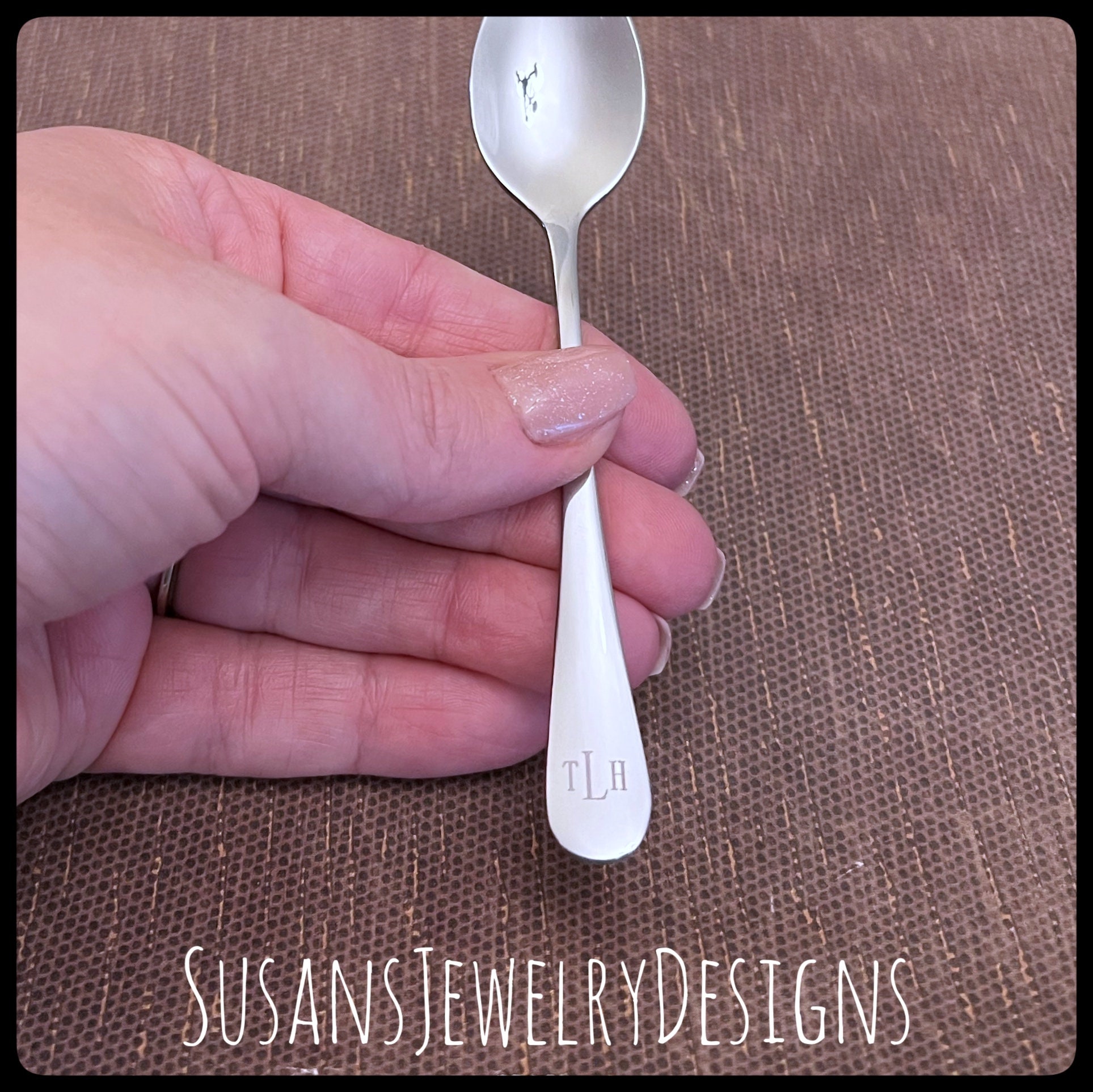 Spoon Lettering Custom Engraved Baby Spoon, Baby Shower Present, Monogrammed, New Mom ...