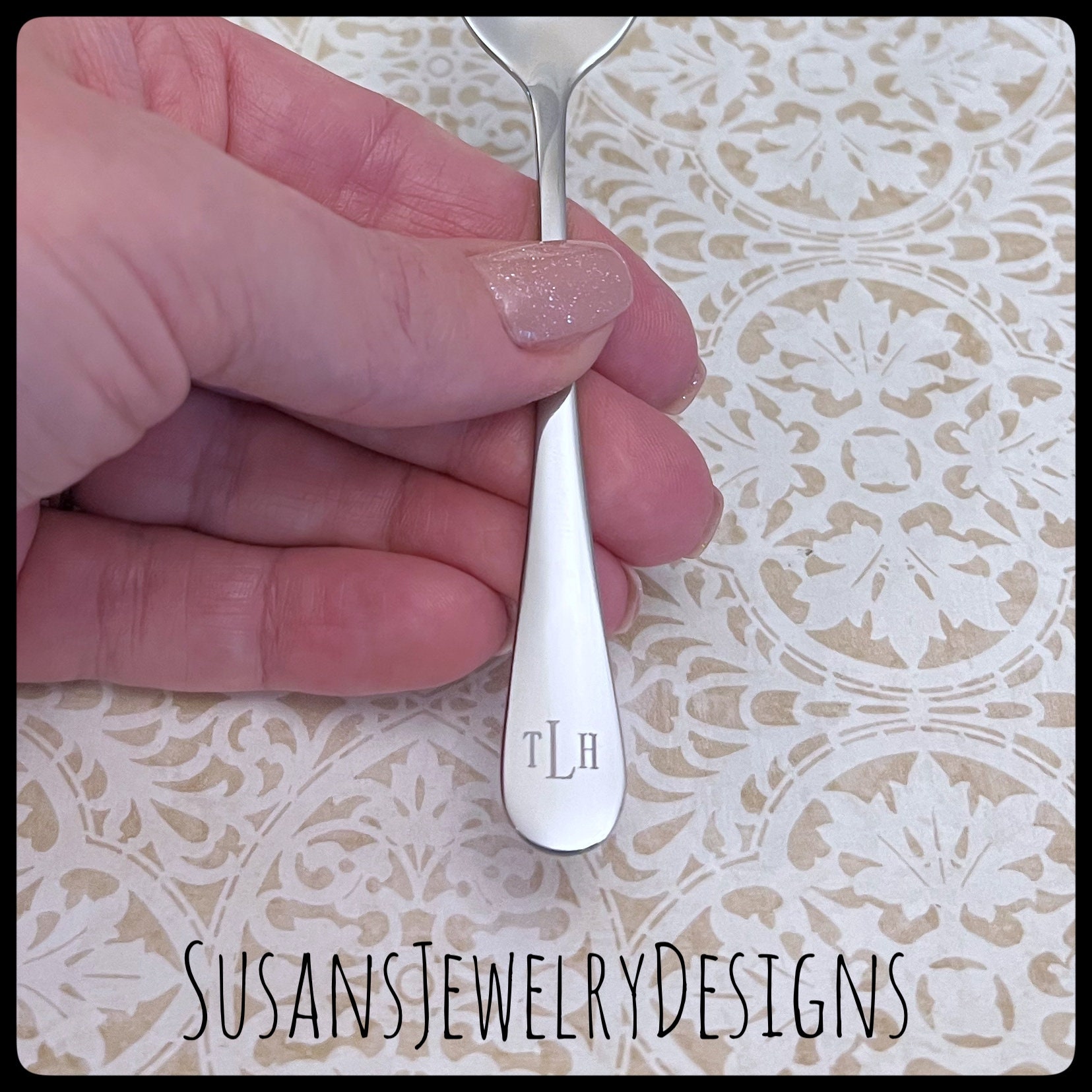 Spoon Lettering Custom Engraved Baby Spoon, Baby Shower Present, Monogrammed, New Mom ...