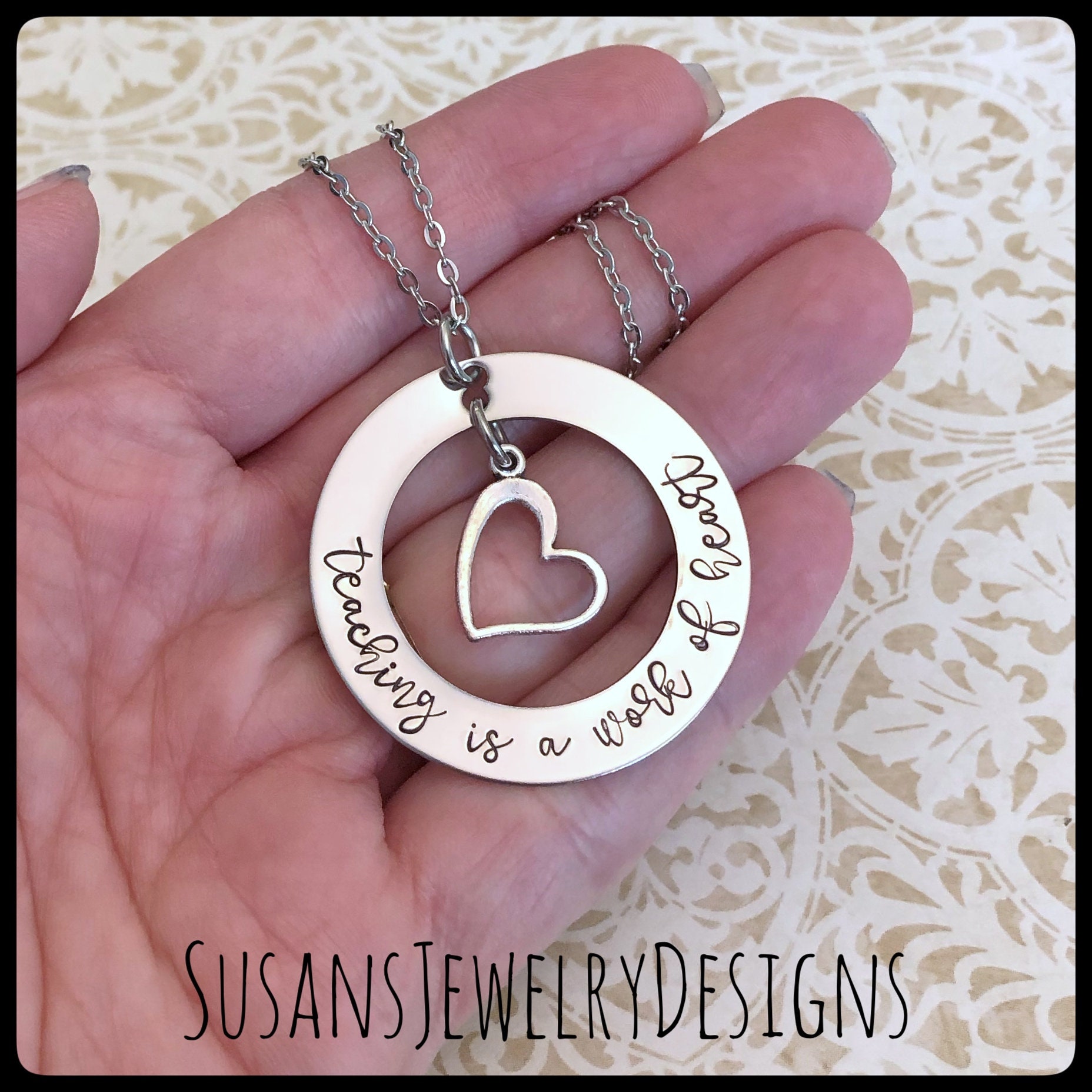 Necklace for best sale teacher