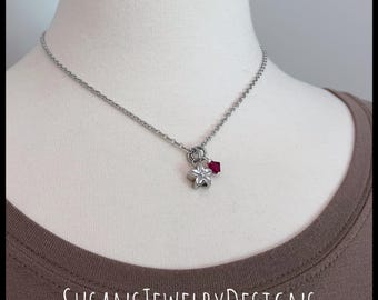 Custom tiny flower urn necklace, stainless steel, personalized memorial, cremation jewelry, cremate, small ash holder, ashes pet baby urn