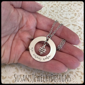 Mo anam cara necklace, Celtic jewelry, stainless steel pendant, Celtic knot necklace, Irish jewelry, anam cara, anam cara gifts, soul friend