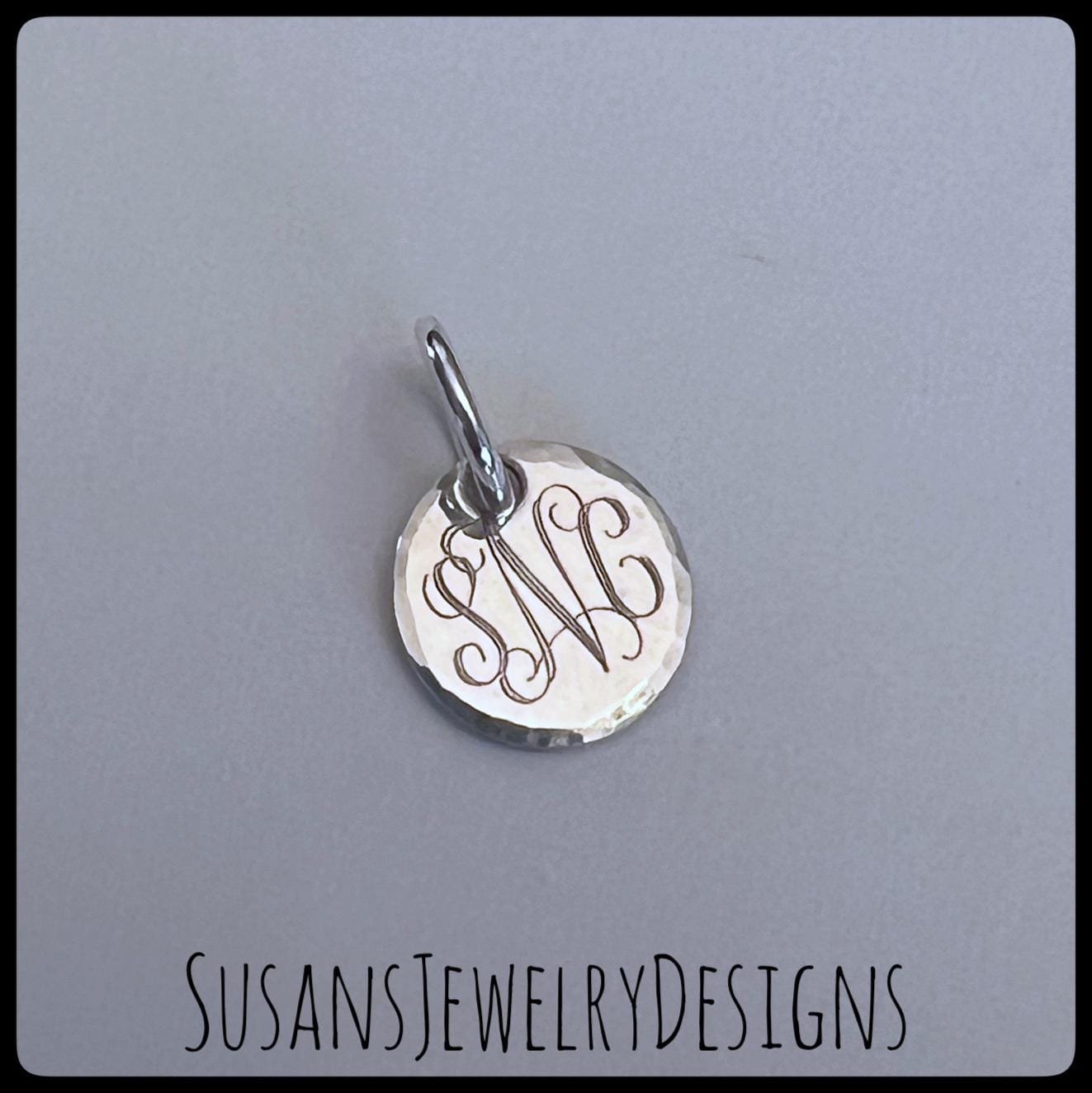 Custom Engraved Disc, 1/2 Inch Disc for European Bracelet, Sterling ...