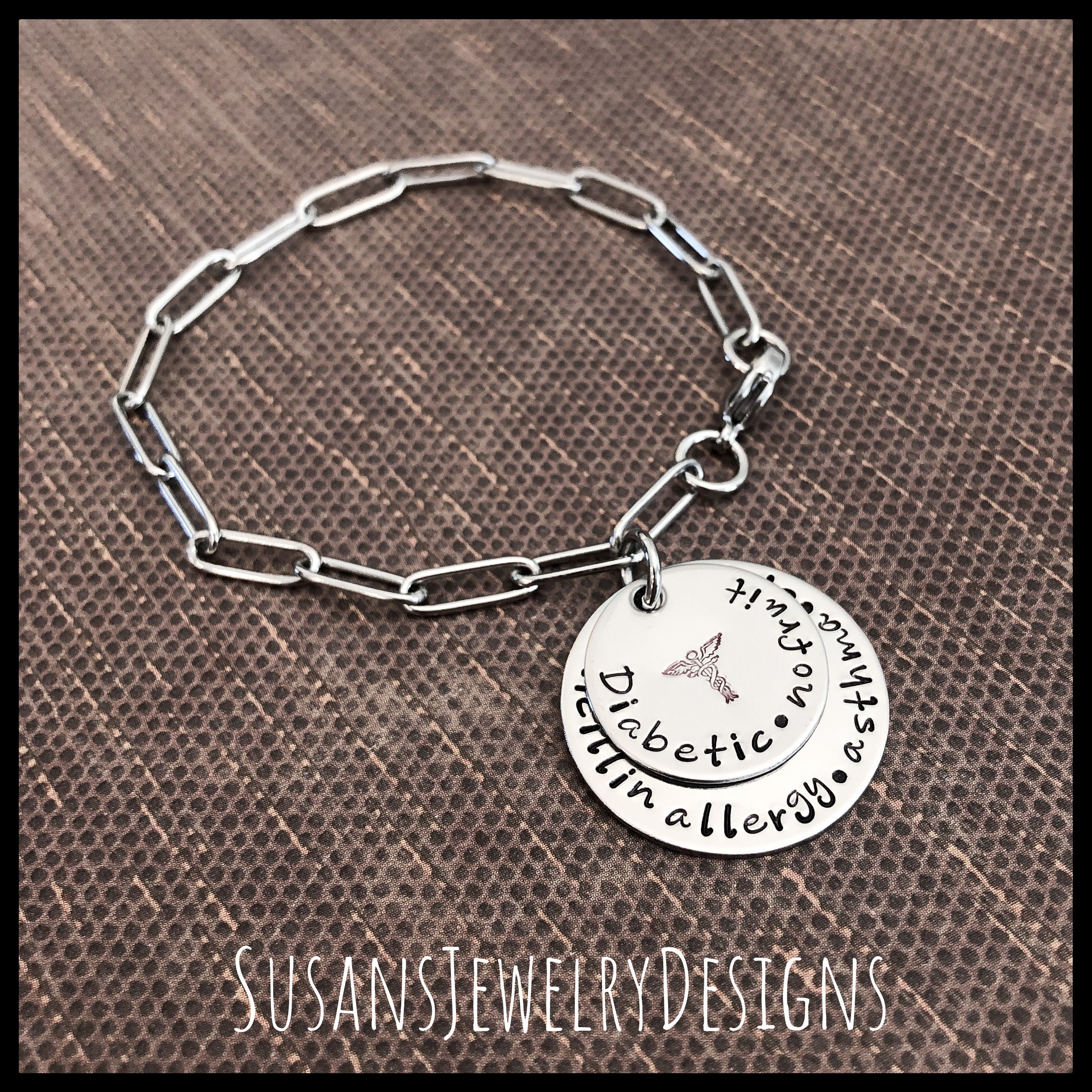 Medical bracelet 2024 with paper insert