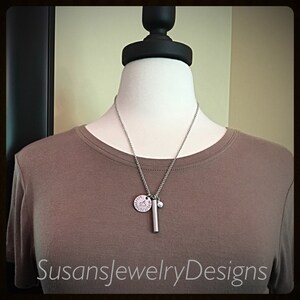 Custom cylinder urn necklace, brushed stainless urn, memorial necklace, cremation jewelry, initial urn, ash holder, sympathy gift, baby loss