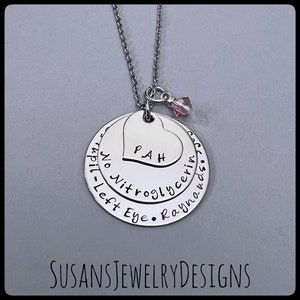 Custom medical alert necklace, medical ID, stainless steel medical alert, medical identification, insulin, diabetic jewelry, allergy, ICE