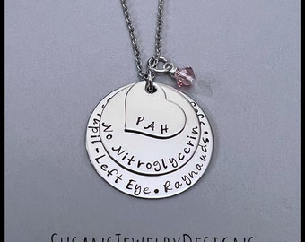 Custom medical alert necklace, medical ID, stainless steel medical alert, medical identification, insulin, diabetic jewelry, allergy, ICE