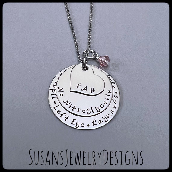 Custom Medical Alert Necklace Medical ID Stainless Steel Medical
