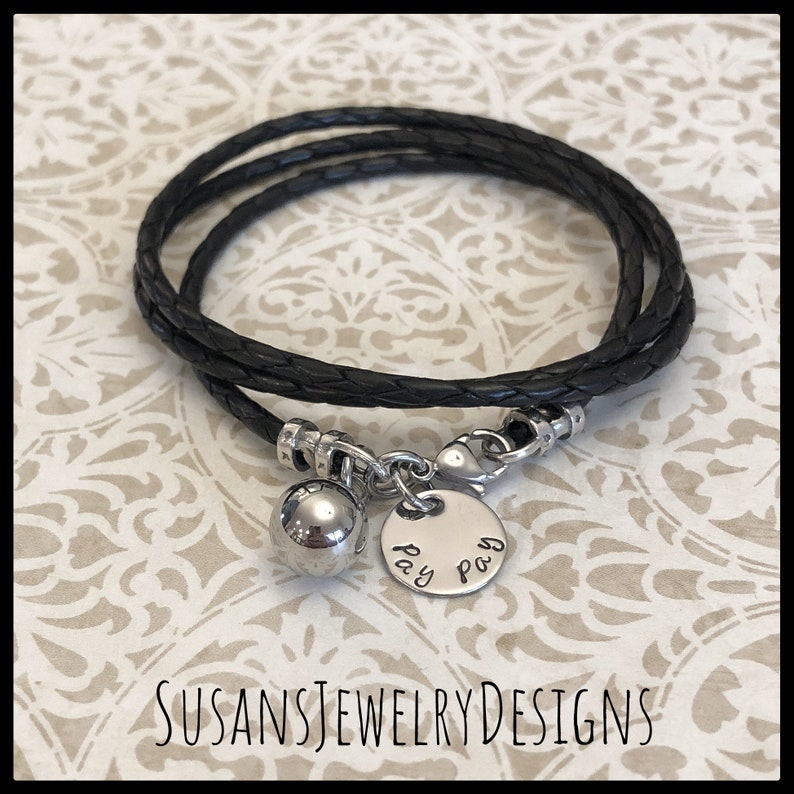 Custom ball urn bracelet, stainless steel, custom wording, leather memorial, cremation jewelry, personalized keepsake, ash capsule, pet loss image 8