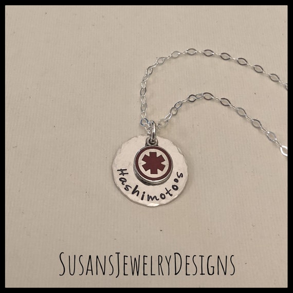 Custom Medical Alert Necklace Medical ID Sterling Silver - Etsy