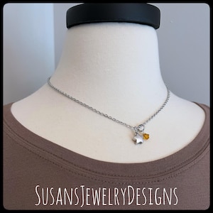 Custom tiny star urn necklace, stainless steel, custom memorial, cremation jewelry, personalized keepsake, ash holder, pet baby mom loss