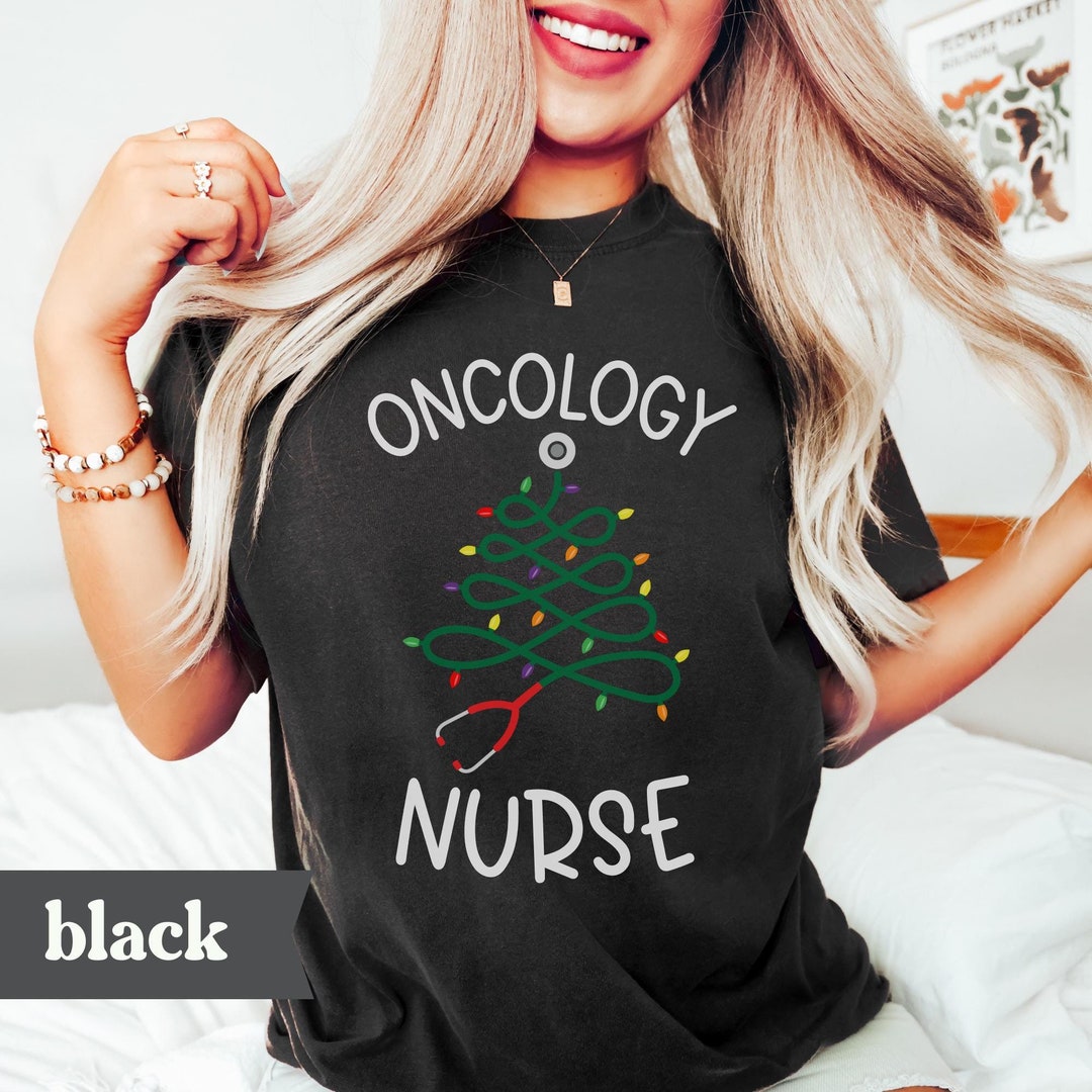 Christmas Oncology Nurse Shirt, Oncology Nurse Gift, Hematology ...